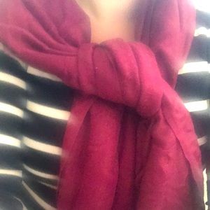 Vintage Chanel burgundy scarf